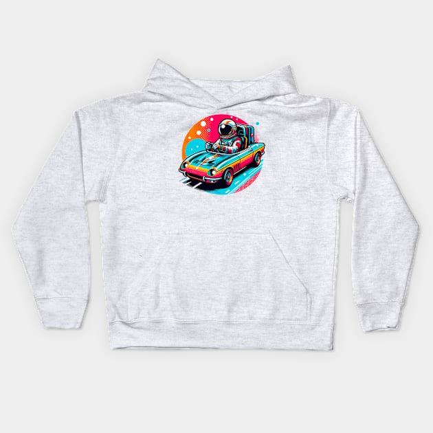 Funny astronaut Kids Hoodie by Vehicles-Art